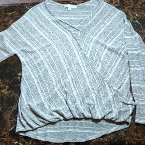 Size Medium, Gray and White Sweater